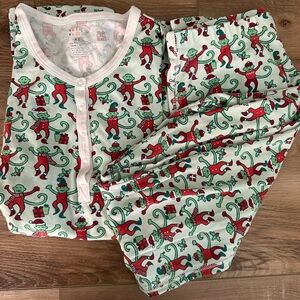 Rare Roller Rabbit Christmas Pajama Set- Never Worn